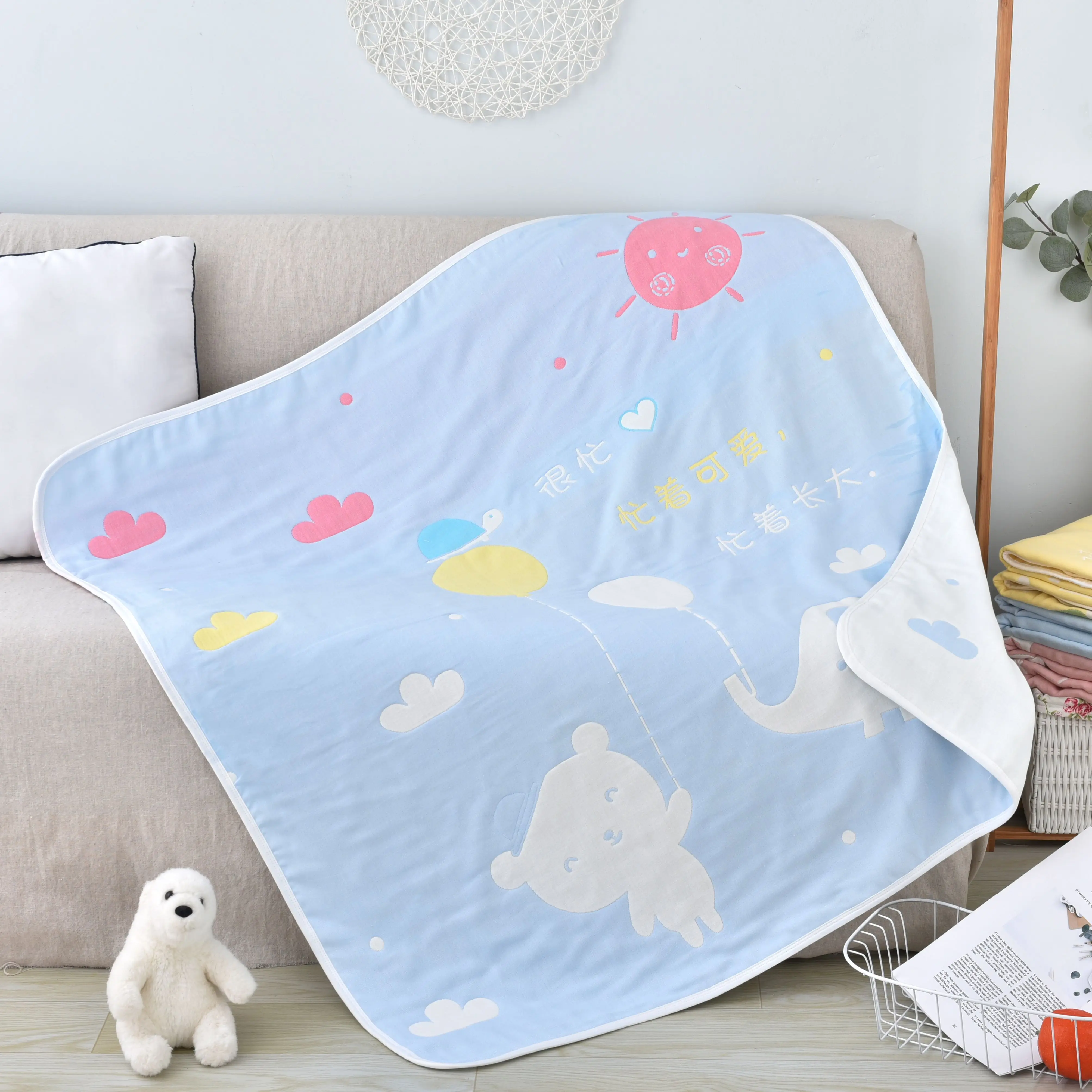 110 см * банное полотенце для новорожденного ребенка Новое детское махровое одеяло