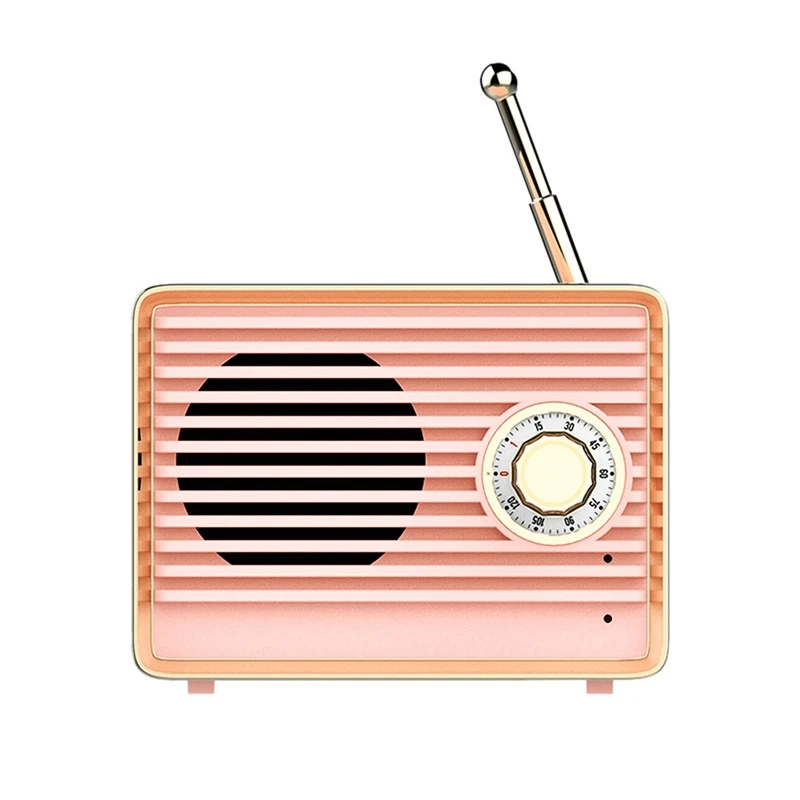 Винтажная мини колонка с Bluetooth ностальгическая объемная стереоколонка тяжелыми