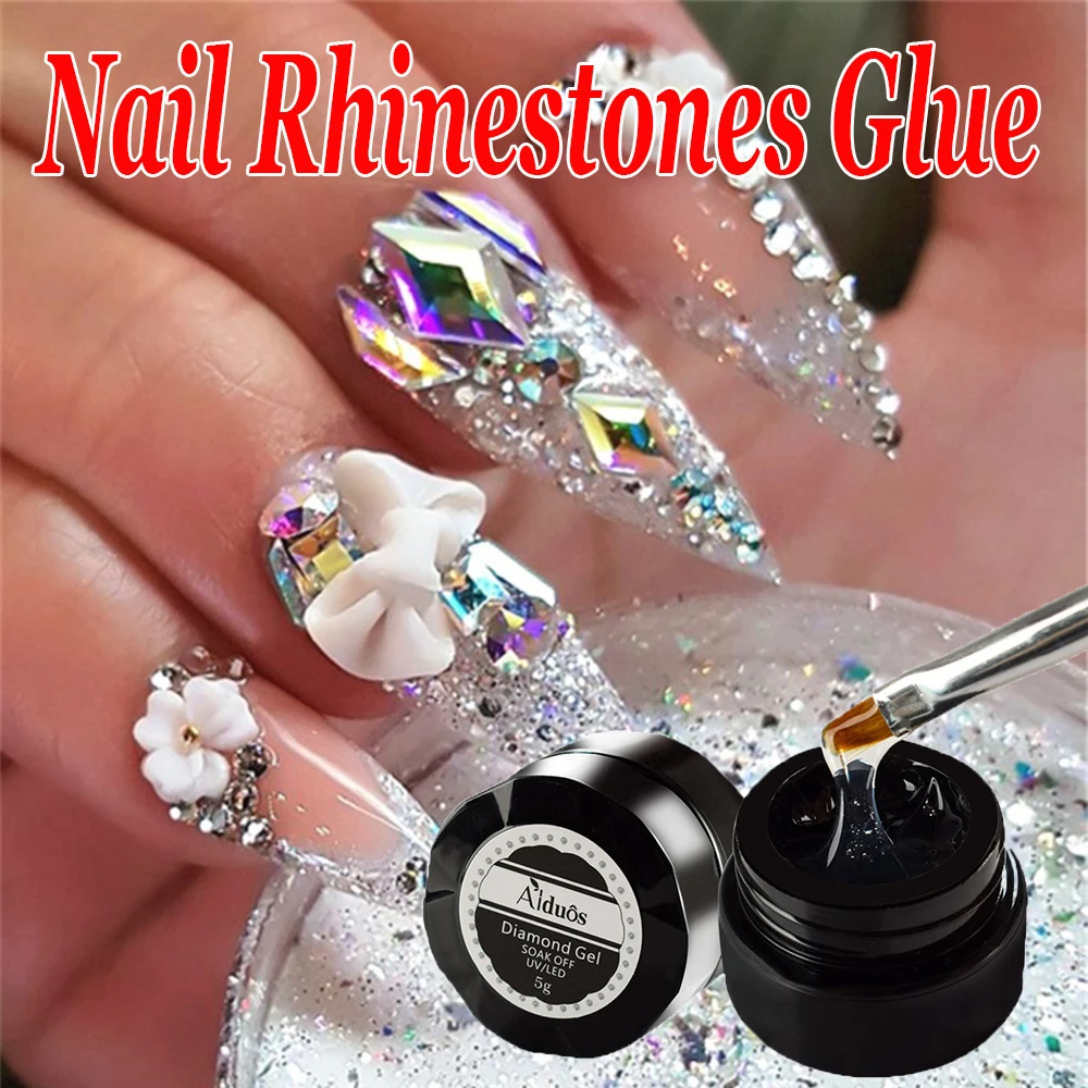 Новые УФ клейкие кристаллы алмазное Лечение ногтей 4 в 1 украшение для Стразы гель