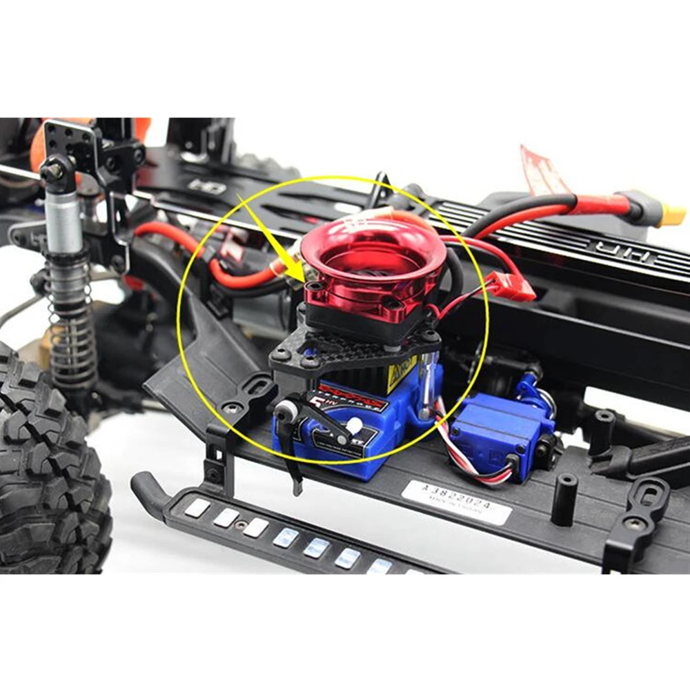 

Crawler Rc Toy Car Part Aluminum ESC Cooling Fan With EZ Switch For 1/10 Remote Control Car Traxxass Trx4 Upgrade Accessories