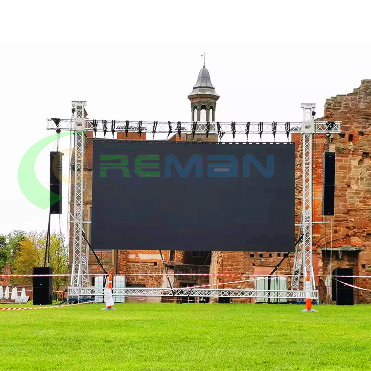 Гигантский P4 96x96 см внутренний полноцветный видео светодиодный экран USB HDMI