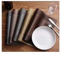 4 pcsset modern elegant pvc placemat dining table mat cafe anti slip hot placemats bowl pad cup mat table coasters