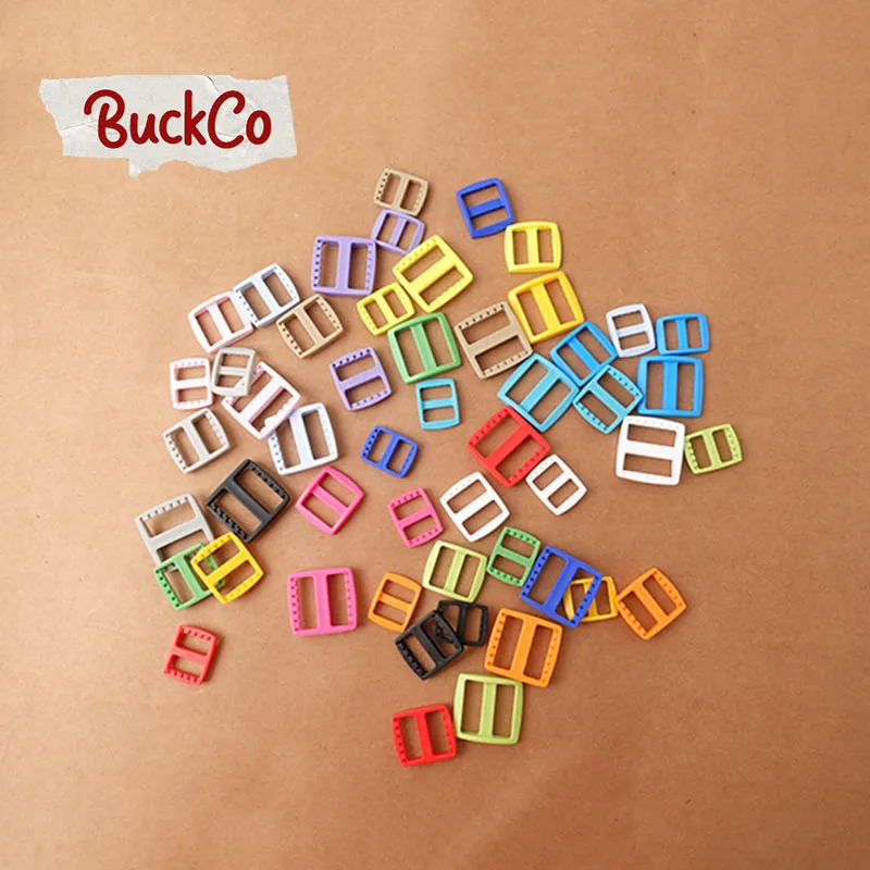 

15mm20mm25mm high quality colorful spray paint plastic buckle Tri-Gild accessories suitable for backpack with pet collar holder