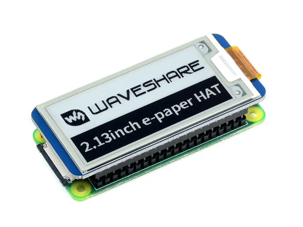 2,13 дюймов e-paper HAT разрешение 250x122 со встроенным контроллером SPI интерфейс для Raspberry Pi поддерживает частичное обновление