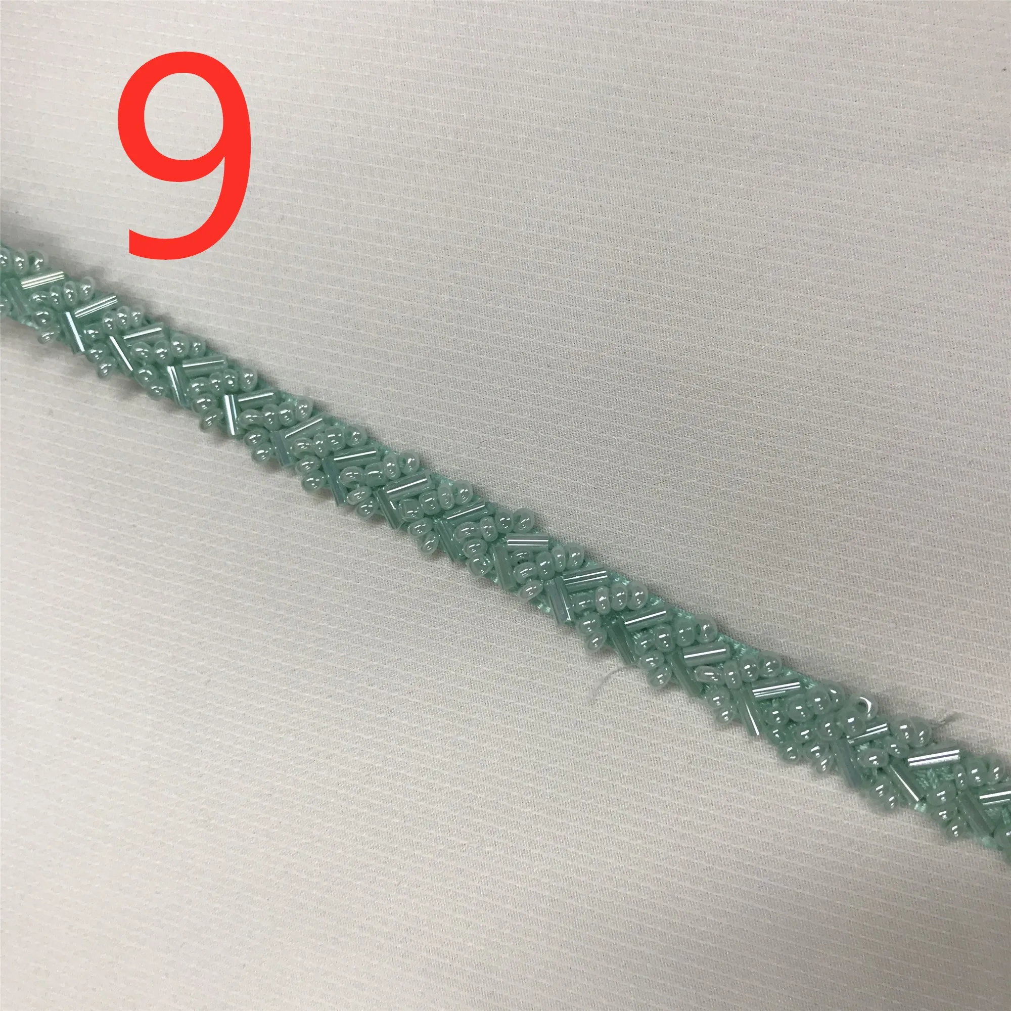 9 Aqua 1 ярд, ширина 6 мм, цепочка из стеклянного жемчуга, украшение из золотого бисера для свадебного букета, пояс, свадебные стразы, аксессуары для волос - Цвет: 9 Aqua