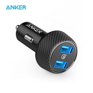 anker powerdrive speed 2 39w dual usb car chargerquick charge 3 0 for galaxypoweriq for iphone 11xsxs maxxrx8 and more free global shipping