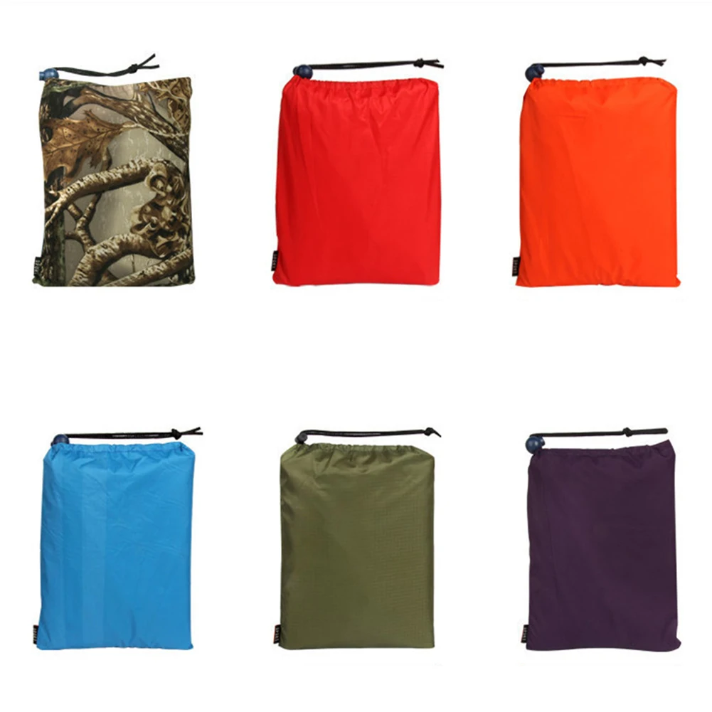 Плащ-рюкзак 3 в 1 водонепроницаемый дождевик с капюшоном для походов велоспорта