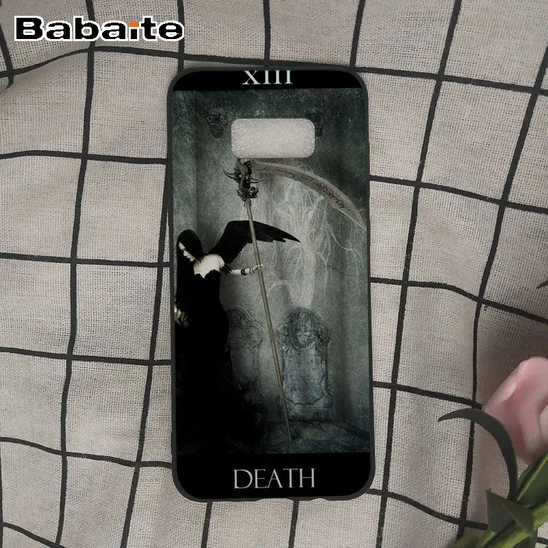 Красочный милый чехол funda Death Tarot аксессуары для телефона Samsung Galaxy s10 s10plus s9 s8 plus s7