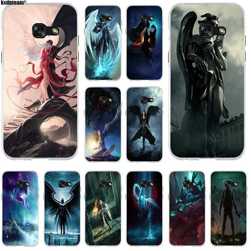 Ангелы и демоны силиконовый чехол накладка из мягкого ТПУ прозрачный мобильный