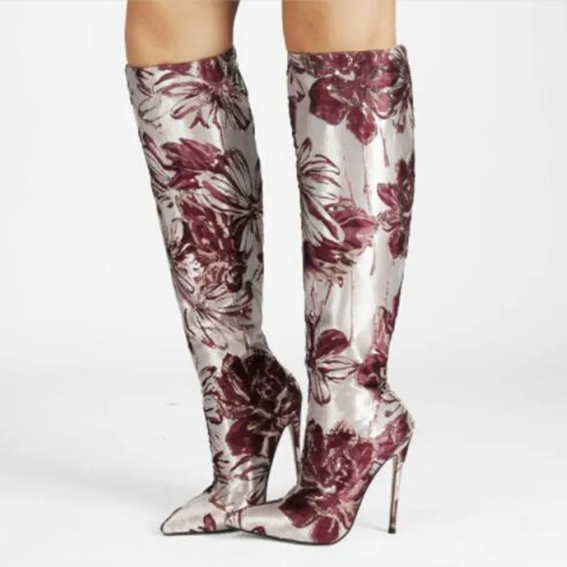 

Обувь SHOFOO, сексуальные женские сапоги. Женские сапоги на высоком каблуке около 12 см. Женские сапоги до колена. Сапожки для вечеринок. Размер: ...