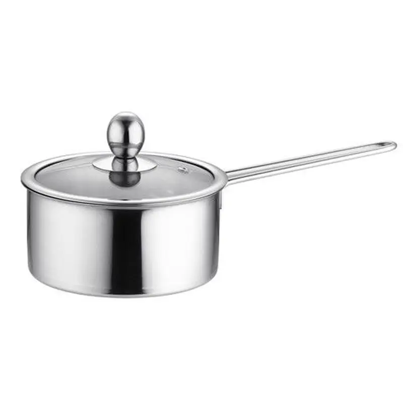 Soup Pot Milk Stainless Steel Snow Pan Right Angle Shabu-shabu Non-stick Cooker Porridge Induction Instant | Дом и сад