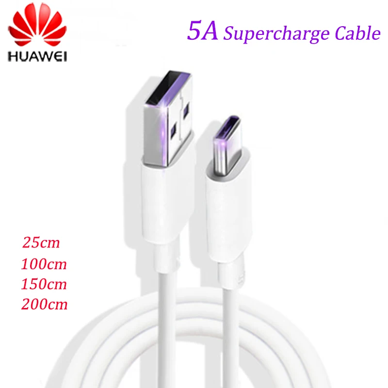 Оригинальный Huawei 5A Supercharge кабель супер быстрый заряд USB C для P40 P30 P20 Pro Honor 20 30 V20 V10 V9