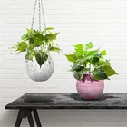 Пластиковый богемный диско-шар, настенный подвесной цветочный горшок для растений, садовые кастрюли, зеркальная Гидропоника корзина-ваза, поделки для украшения дома