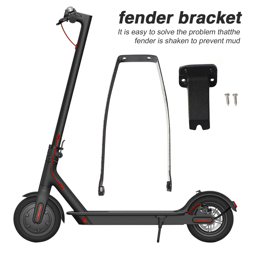 

Брызговик заднего крыла, держатель кронштейна, поддержка, ударопрочный черный защитный аксессуар для Xiaomi Mi Electric Scooter Pro 2