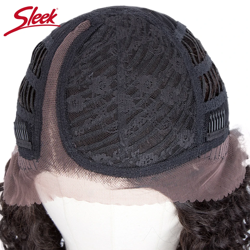 

Sleek Brazilian Remy 13x4 Lace Front Human Hair Wigs Side Part Wigs Deep Wave Human Hair Wig Pre Plucked With Baby Hair