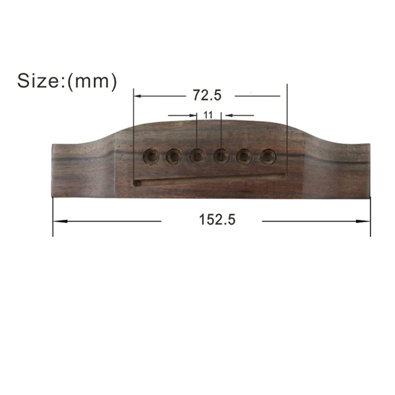 Акустическая гитара мост палисандр 6 струн музыкальный инструмент аксессуары