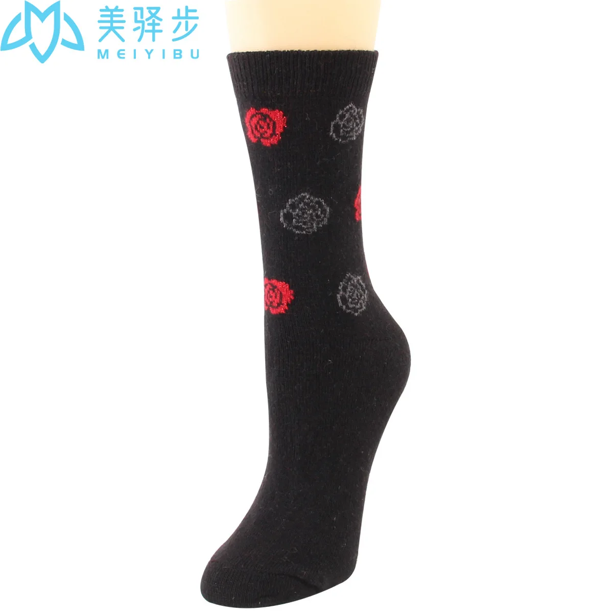 Winter rose wool socks 12 pairs per set thickening keep warm soft and comfortable cashmere socks