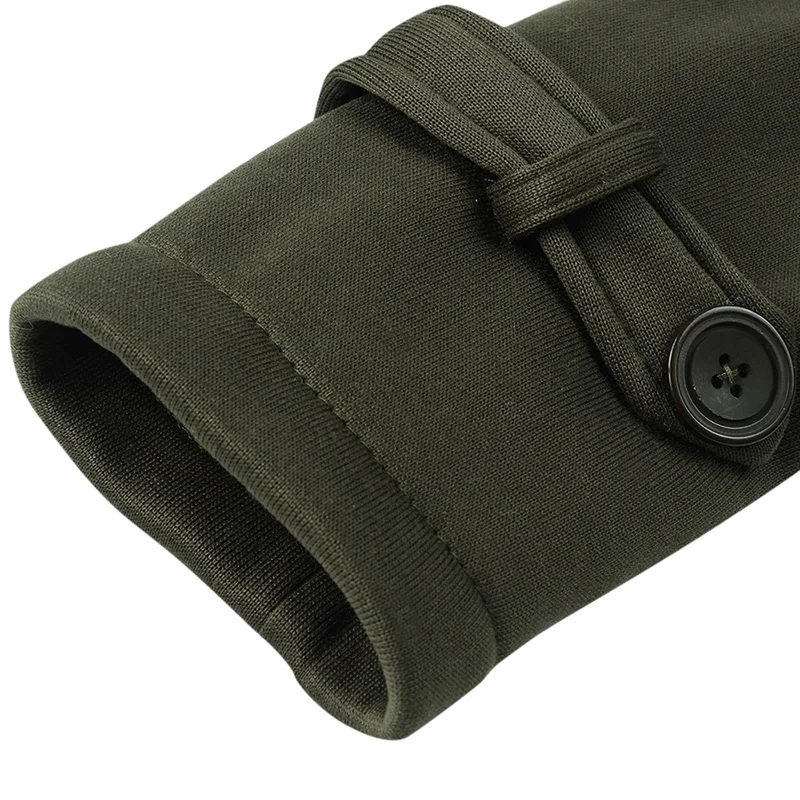 ANSELF Parka пальто женское с капюшоном Дафлкот куртка из искусственного меха Подкладка Пряжка молния спереди плюс размер теплая зимняя повседневная верхняя одежда