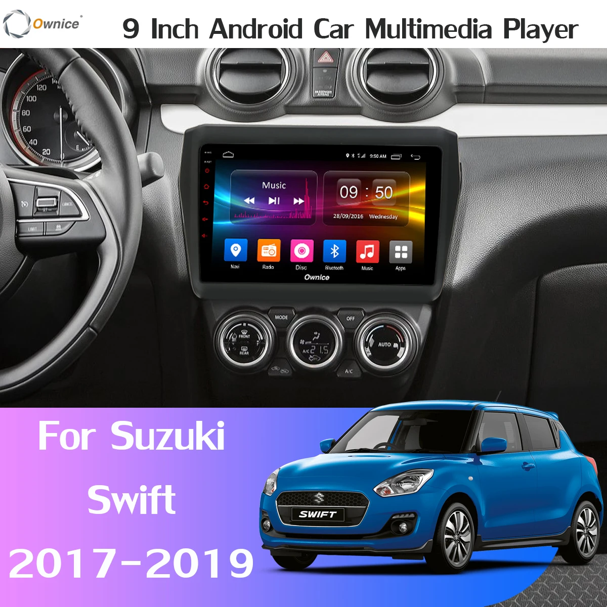 6G + 128G 1280*720 Android 10 0 для Suzuki Swift 2017-2020 автомобильный DVD-плеер GPS радио Мультимедиа