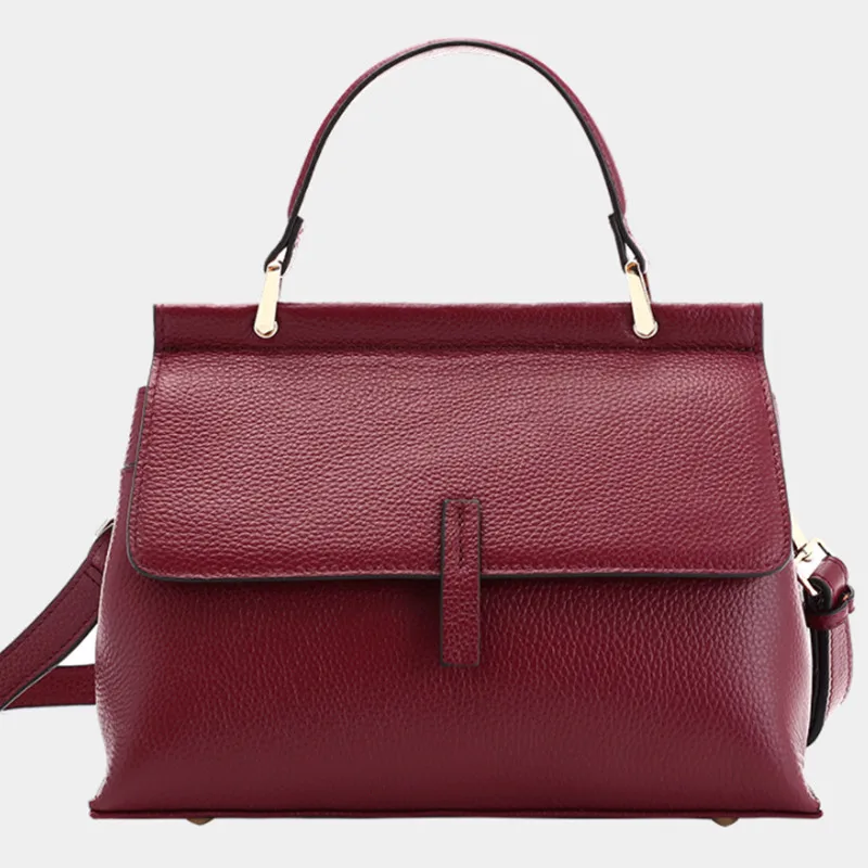 Женская сумка-тоут из натуральной воловьей кожи с ручками | Багаж и сумки