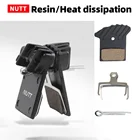 Дисковая тормозная колодка NUTT, гидравлический суппорт для горного велосипеда с отвода тепла, полуметаллическая резина с охлаждением для горного велосипеда, 1 пара