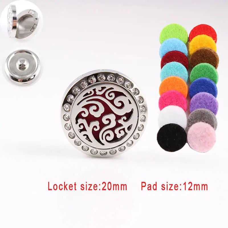New Arrival Mouse Head 20mm Stainless Steel Aromatherapy Perfume Locket 18mm Snap Button Aroma Diffuser Dropshipping | Украшения и