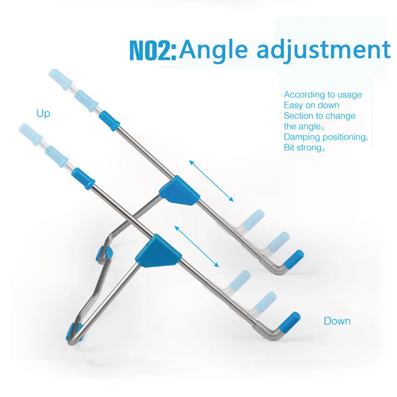 Регулируемая подставка для ноутбука из алюминиевого сплава портативный