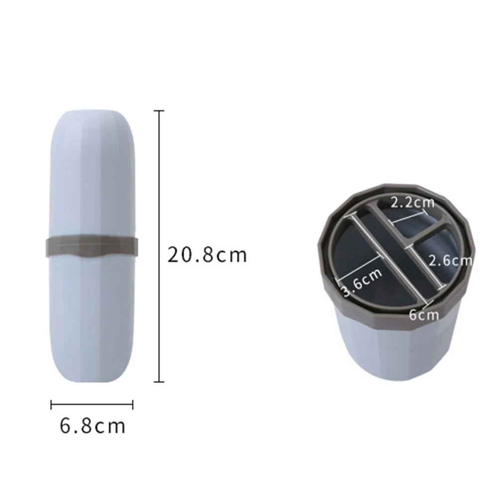 

Bathroom Portable Toothbrush Toothpaste Holder Storage Box Travel Cup Toothbrush Organizer Case for Business Trip