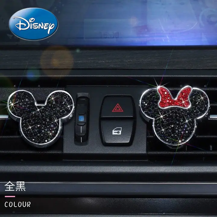 

Disney Car Accessories Diamond Goddess Mickey Mouse Air Out Perfume Car Air Conditioning Aromatherapy Decoration