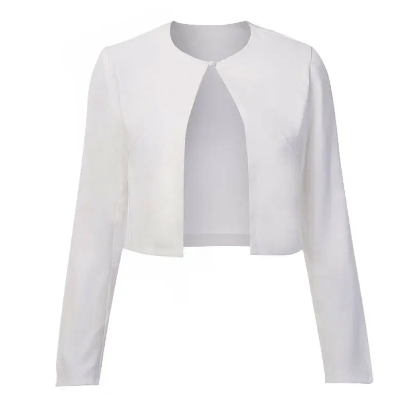 Women Slim Casual Business Suit Office Ladies Work Long Sleeve Coat Outwear Tops Elegant Cardigan Autumn Clothes Simple Button | Женская