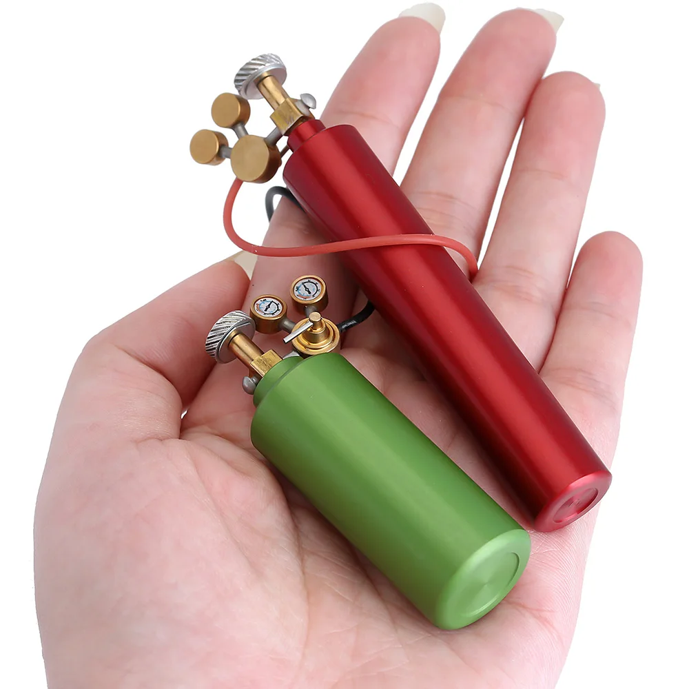 

2Pcs RC Simulation Oxygen Tank Metal Acetylene Bottle Compatible with Axial SCX10 90046/TRX-6 Remote Control CarNew Year Gift