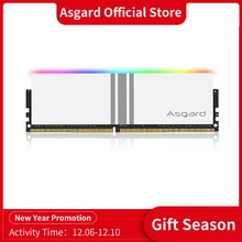 Asgard Valkyrie V5 Series DDR4 RAM PC Memory 8GBx2 3200MHz 3600MHz RGB RAM Polar White Overclocking Performance for Desktop