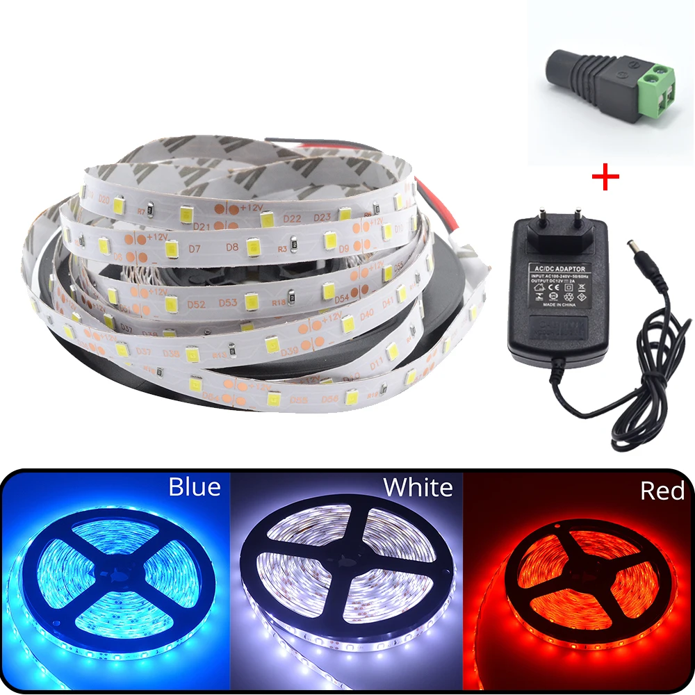 

5M/Roll led strip 2835 Luminous Flux More Higher Than Old 3528 5630 5050 SMD LED Strip light 60LEDs/M 12V lamp String Decor
