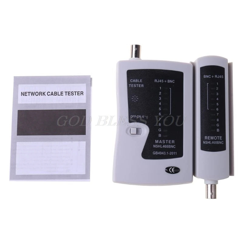 

New RJ45 BNC Tester Test NS-468B LAN Network Cable Wire Drop Shipping