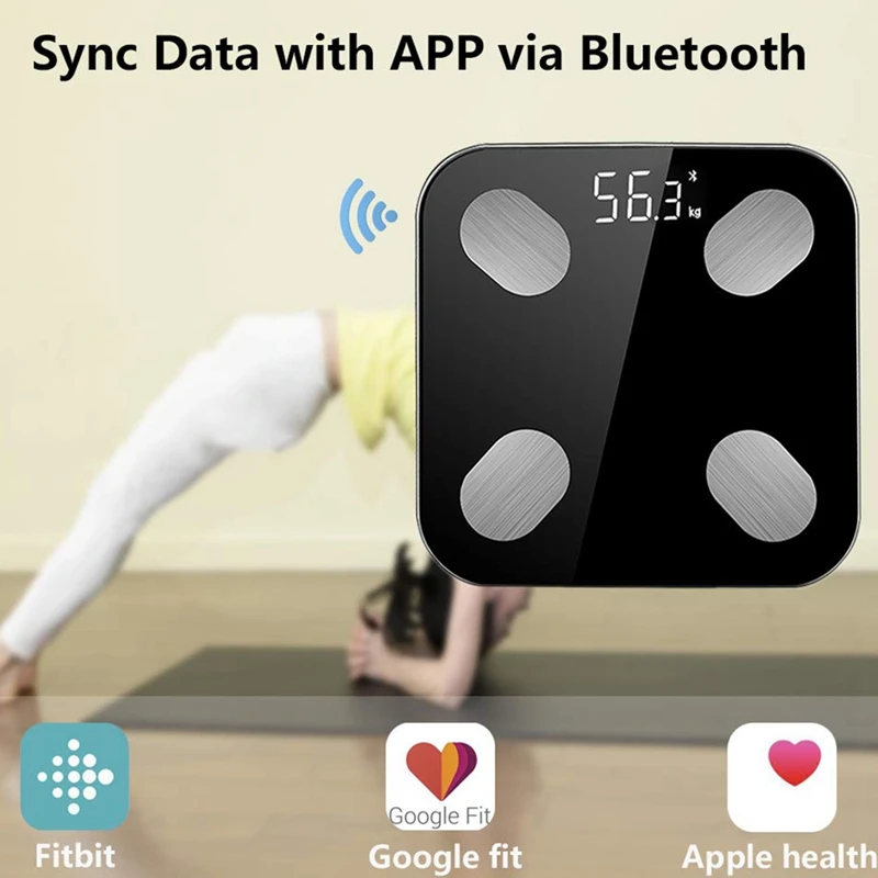 Перезаряжаемый Bluetooth APP Android IOS смарт человеческое тело электронные весы