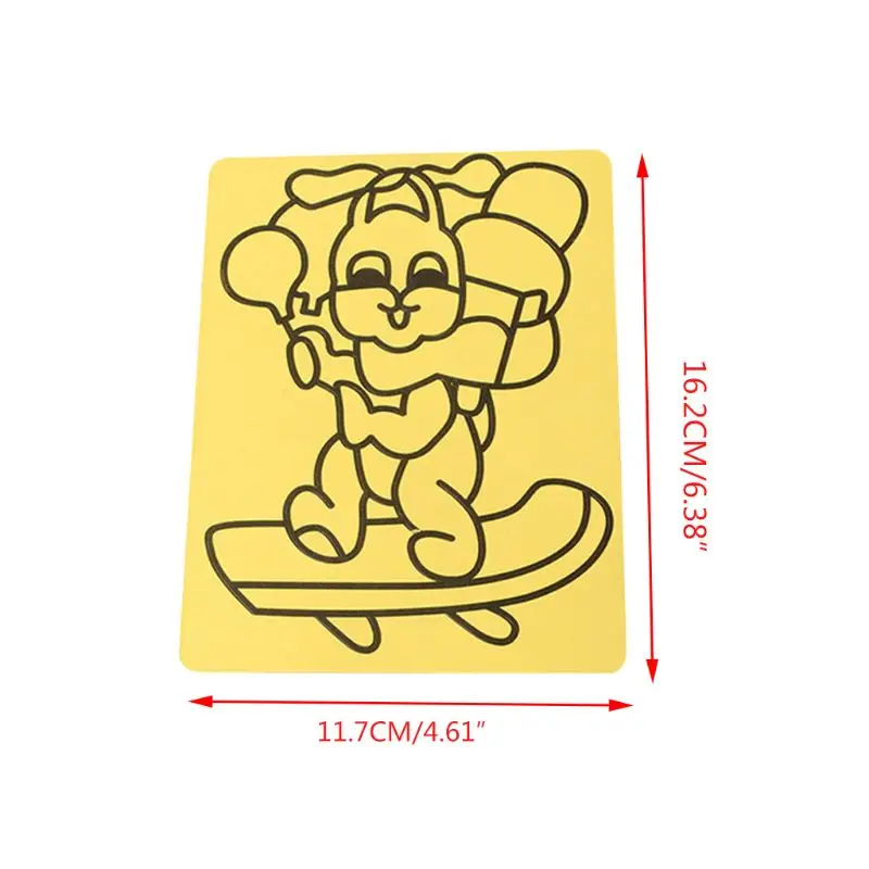 5 шт. образовательные игрушки мультфильм Средний песок живопись Детский сад DIY