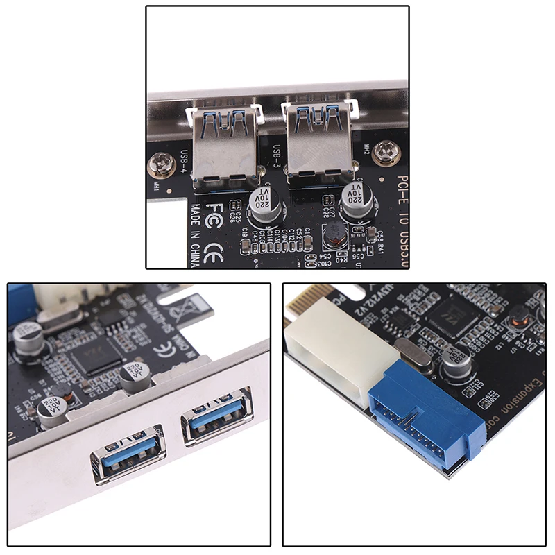 1 шт. PCI express USB 3 0 2 порта передняя панель с адаптером для карты управления 4