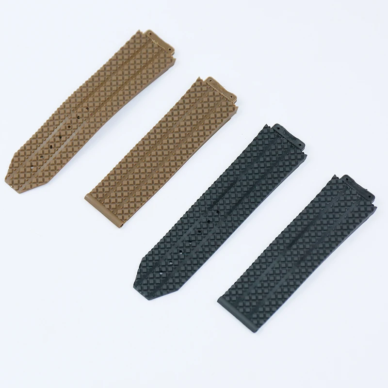 25mmx17mm Watch Accessories Rubber Strap For Hublot Big Bang Series Men and Women Watch Band Accessories