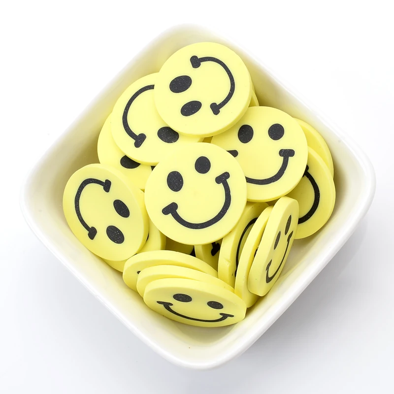 30 шт. жёлтые круглые бусины из полимерной глины 20 мм|Бусины| |