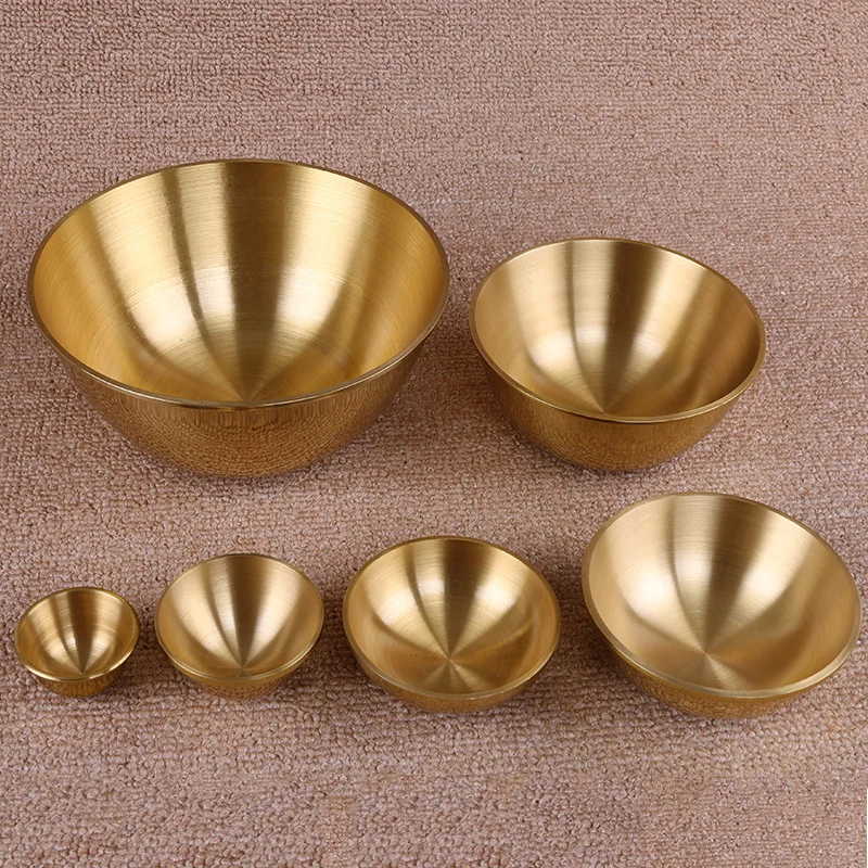 Buddha Copper Bowl Pure Copper Bowls for Worshiping of Wealth Health Buddhist Supplies Household Pray