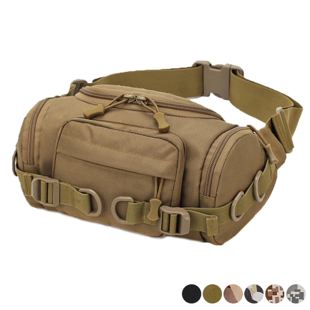 

Tactical Waist Pack Fanny Bag Military Crossbody Shoulder Messenger Pack Outdoor Hunting Hiking Multifunctional Storage Bag