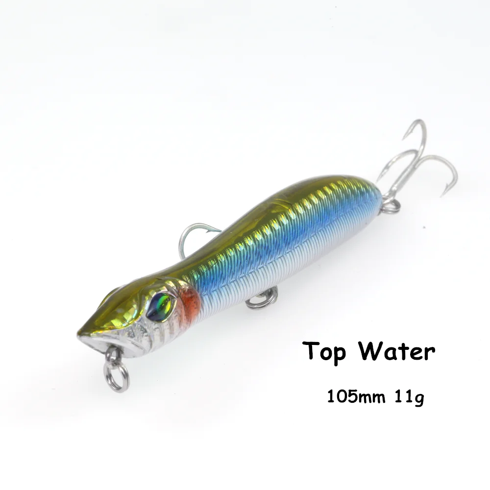 Плавающие воблеры 105 мм 11 г приманка-карандаш для ловли окуня и щуки | Спорт