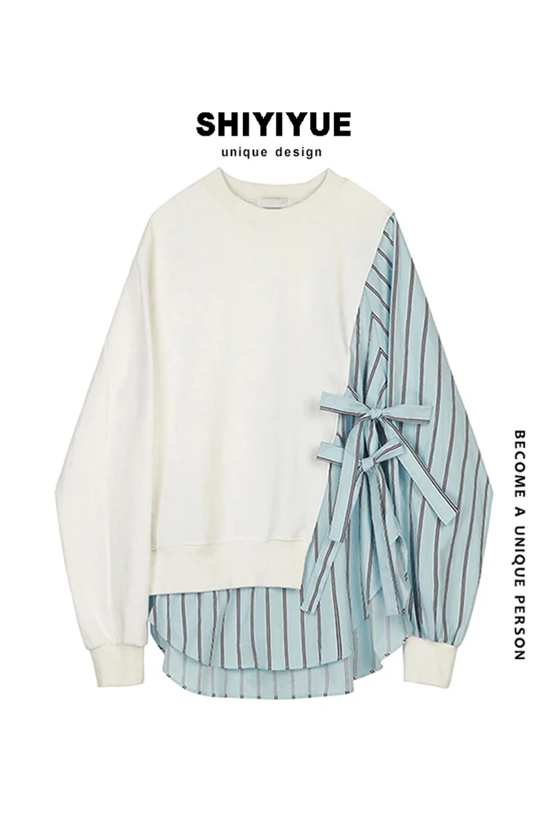 

Korean Style Sweatshirt Fashion Casual Loose Fashion Aesthetic Crewneck Sweatshirt Sudadera Mujer Women's Clothing DB60WY