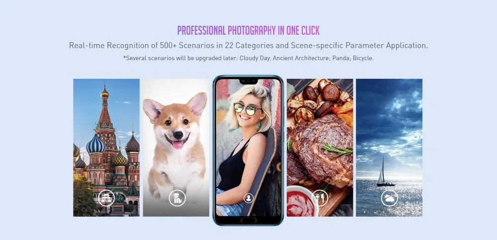 Новое поступление, Honor 10, 5,84 дюймов, 2280x1080 p, Honor 10 экран, мобильный телефон, четыре ядра, face ID, NFC, android 8,1, батарея 3400 мАч