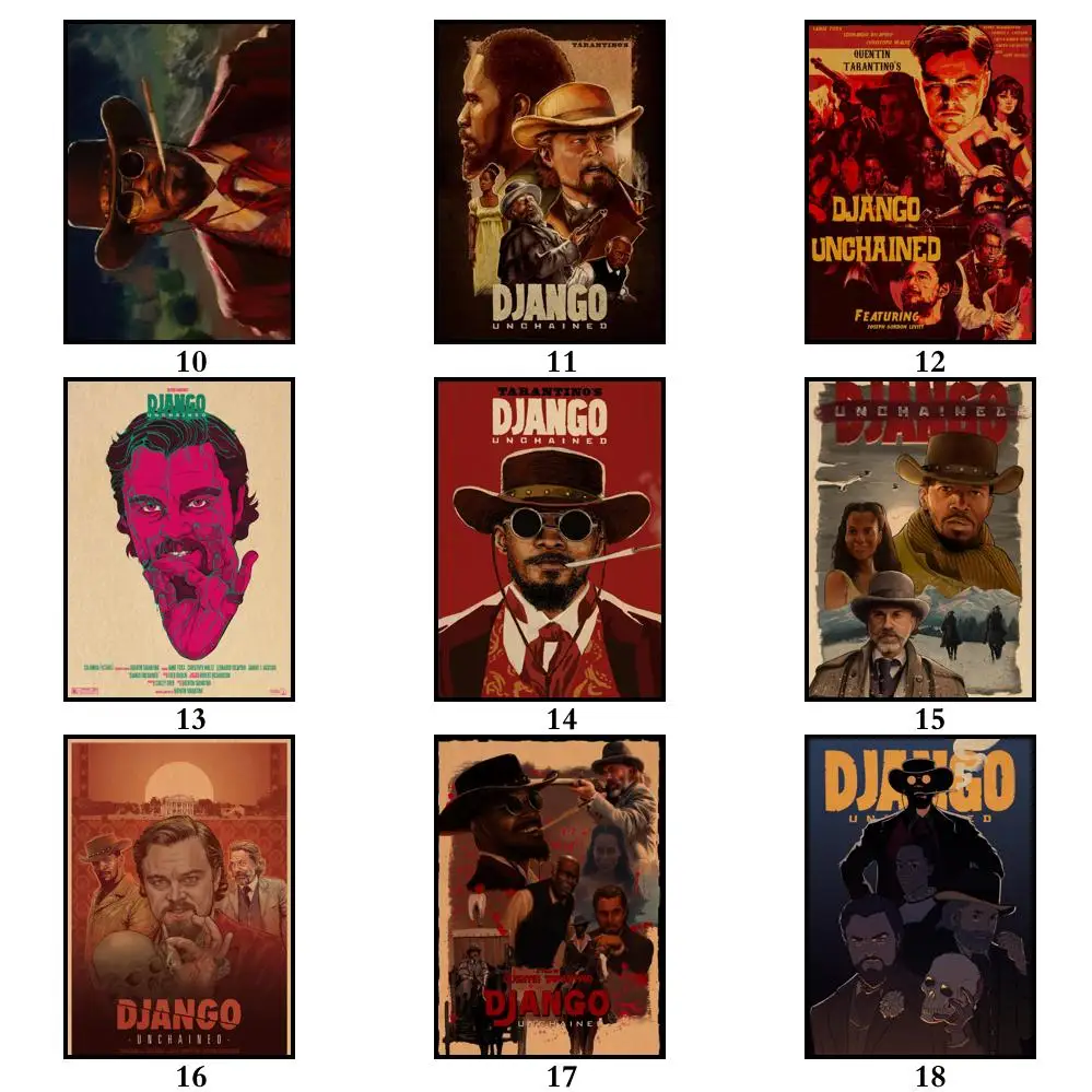 37 дизайнов картина Квентина дджанго развязанная искусственная живопись