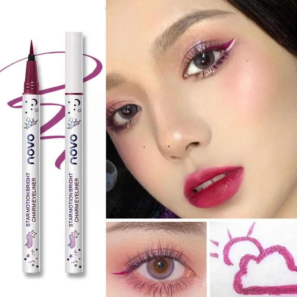 Новинка жидкая подводка для глаз 8 цветов красочный матовый макияж инструмент