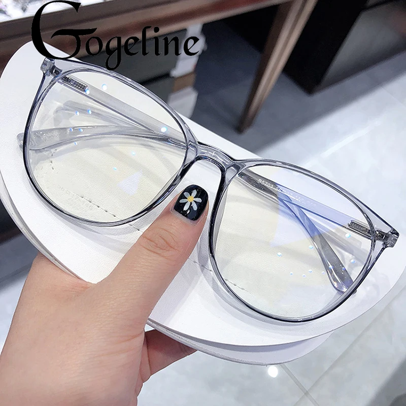 

Anti Blue Light Glasses Blocking Filter Round Computer Glasses Men Women Super Light Frame Eyeglasses Pink Clear Spectacles