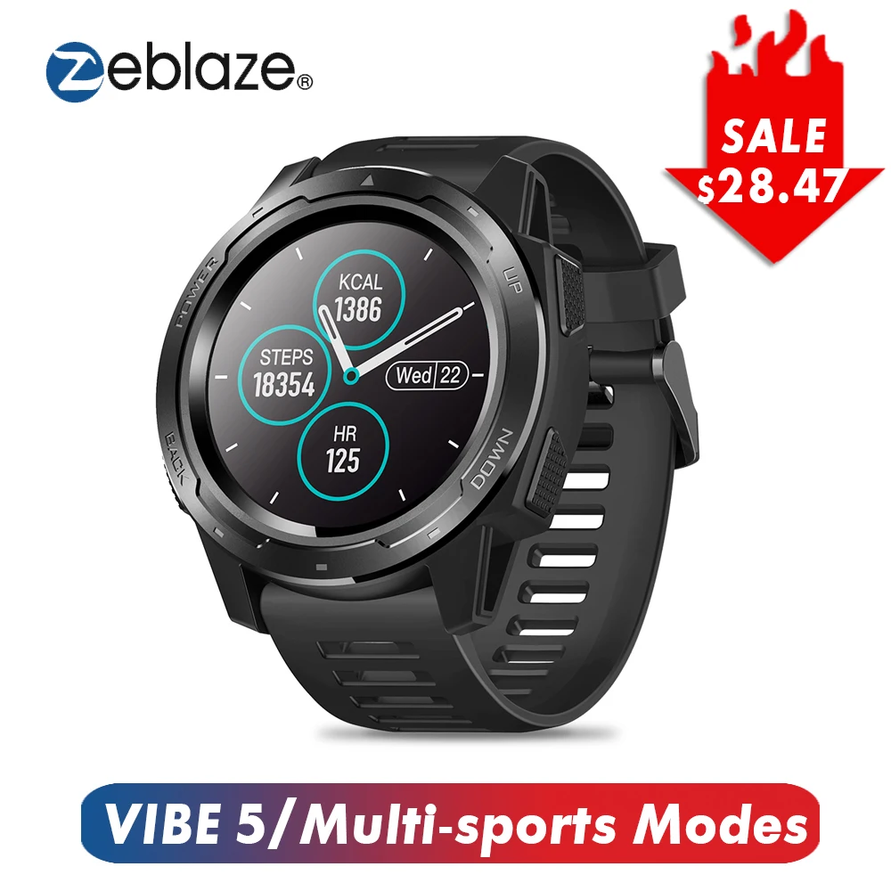 Стекло zelbase VIBE 5 Смарт часы монитор сердечного ритма трекер сна фитнес цветной