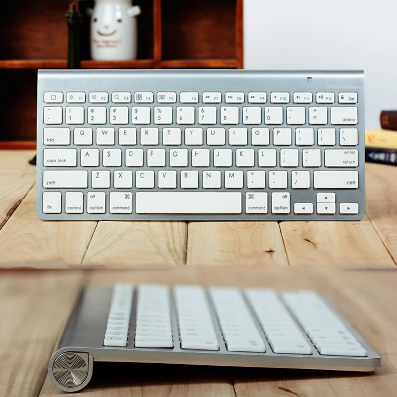 

High Quality Ultra-Slim Bluetooth Keyboard Mute Tablets and Smartphones For Apple Wireless Keyboard Style IOS Android Windows