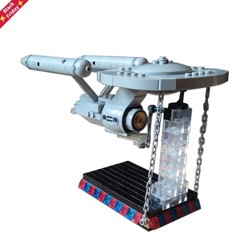 

3D Star Treks-Series Starship Enterprise NCC-1701-D Bird of Prey model kits DIY Laser Cut building blocks Assemble Toys gift